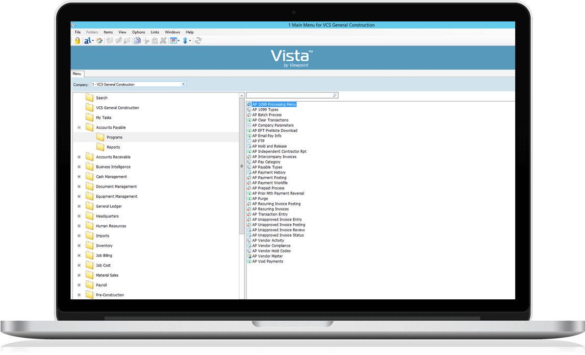 viewpoint vista software implemenation