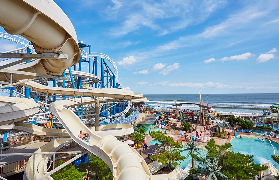 Morey's Piers, a beachside waterpark.