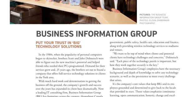 Put your Trust in ‘BIG’ Technology Solutions – CPBJ 25 Year Milestone