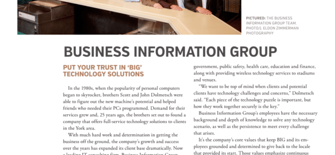 Put your Trust in ‘BIG’ Technology Solutions – CPBJ 25 Year Milestone