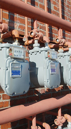 Utility meters.